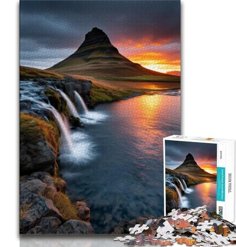 Puzzle 1000 Teile für Teenager, Geschenke, schöne Berge und Seen, Lernspielzeug, Familienspiele, Lernspiel für Geburtstag, Weihnachten (38x26cm) von AADSAZA