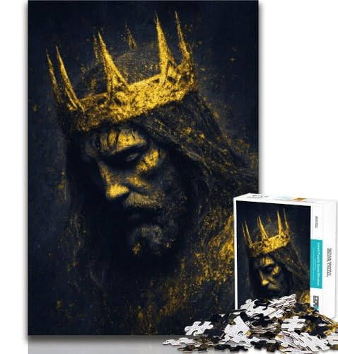 Puzzle 1000 Teile für Teenager, Geschenke Jesus, anspruchsvolles Spiel, ganze Familie (38x26cm) von AADSAZA