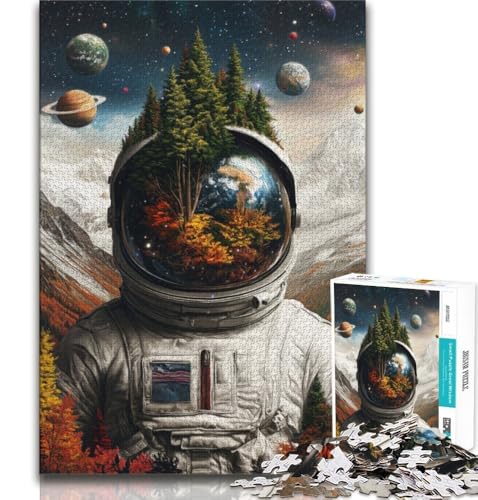 Puzzle 1000 Teile für Teenager, Geschenke für Astronauten und Berge, Spielzeug, Lernspiele, Stressabbau, einzigartige Heimdekoration und Geschenke (75x50cm) von AADSAZA