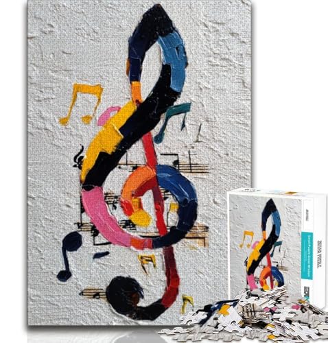 Puzzle 1000 Teile für Teenager, Geschenke für Musiksymbole, anspruchsvolles Spiel, ganze Familie (75x50cm) von AADSAZA