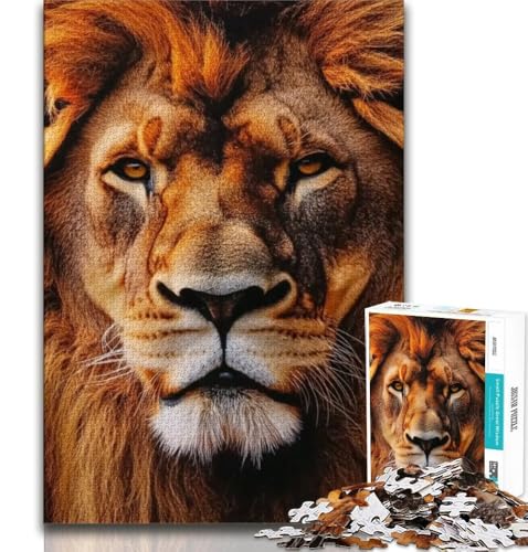 Puzzle 1000 Teile für Teenager, König der Löwen, anspruchsvolles Spiel, ganze Familie (38x26cm) von AADSAZA