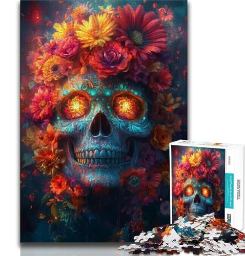 Puzzle 1000 Teile für Teenager, Skelett, anspruchsvolles Spiel, ganze Familie (75x50cm) von AADSAZA