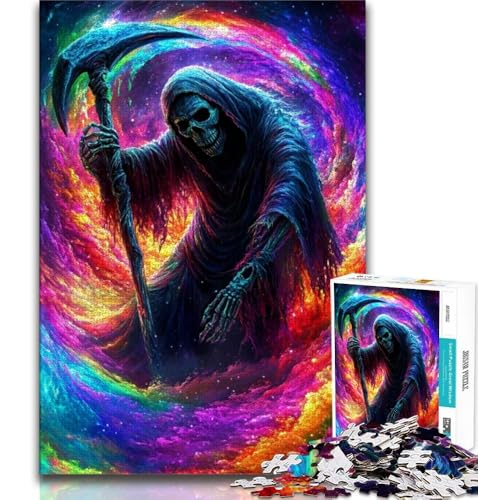 Puzzle 1000 Teile für Teenager, Totenkopf, anspruchsvolles Spiel, ganze Familie (75x50cm) von AADSAZA