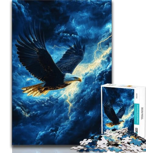 Puzzle für Erwachsene, 1000 Puzzles, Fliegender Adler, Lernspiele, Heimdekoration, Geburtstagsgeschenk, Geschenke, Wandkunst (75x50cm) von AADSAZA