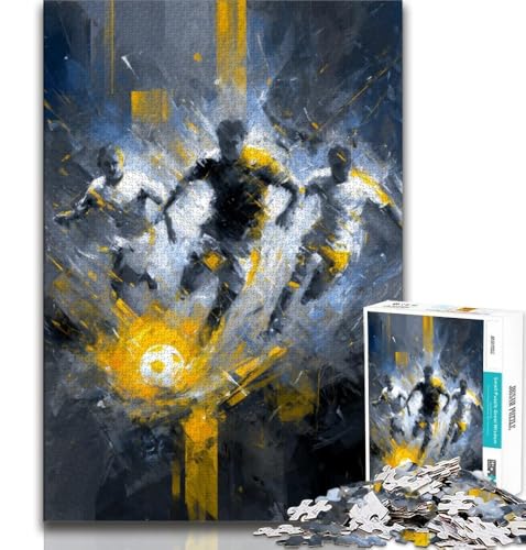 Puzzle für Erwachsene, 1000 Puzzles, Fußballsport, Lernspiele, Heimdekoration, Geburtstagsgeschenk, Geschenke, Wandkunst (75x50cm) von AADSAZA