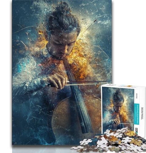 Puzzle für Erwachsene, 1000 Puzzles, Gitarre Spielen, Lernspiele, Heimdekoration, Geburtstagsgeschenk, Geschenke, Wandkunst (38x26cm) von AADSAZA