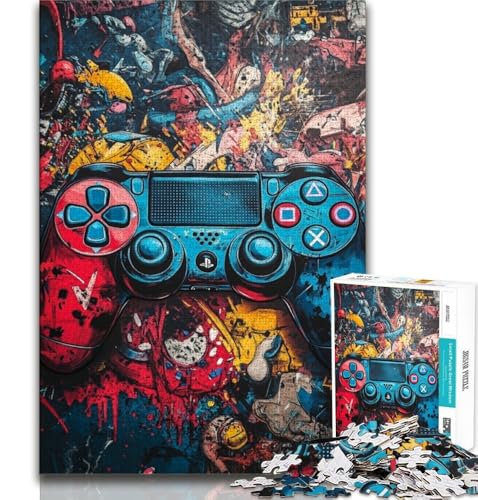 Puzzle für Erwachsene, 1000 Puzzles, Graffiti-Spiel, Lernspiele, Heimdekoration, Lernspiel für Geburtstag, Weihnachten (38x26cm) von AADSAZA