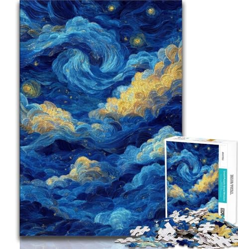 Puzzle für Erwachsene, 1000 Puzzles, Sternenhimmel, Lernspiele, Heimdekoration, Lernspiel für Geburtstag, Weihnachten (75x50cm) von AADSAZA