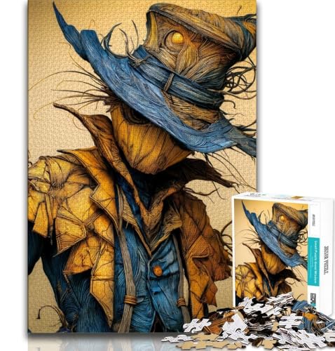 Puzzle für Erwachsene, 1000 Puzzles, Vogelscheuche, Lernspiele, Heimdekoration, Lernspiel für Geburtstag, Weihnachten (38x26cm) von AADSAZA