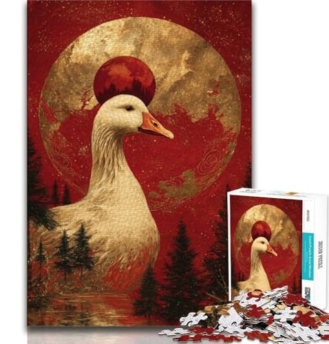 Puzzle für Erwachsene, 1000 Teile, schwierige Fantasieente, Lernspielzeug, Familienspiele, Lernspiel für Geburtstag, Weihnachten (38x26cm) von AADSAZA