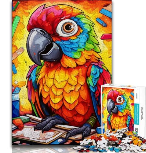 Puzzle für Erwachsene, 1000 Teile, schwierige Tiere, Vögel, Papageien, Lernspielzeug, Familienspiele, Lernspiel für Geburtstag, Weihnachten (38x26cm) von AADSAZA