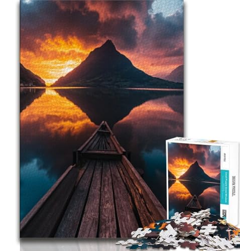 Puzzle für Erwachsene, 1000 Teile, wunderschöne Berge und Seen, Lernspiele, Heimdekoration, Geburtstagsgeschenk, Geschenke, Wandkunst (75x50cm) von AADSAZA