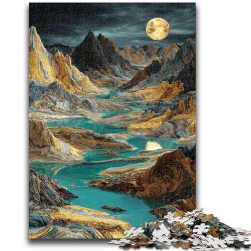 Puzzle für Erwachsene im japanischen Stil mit Bergen, 1000 Teile, Lernspiel, Herausforderung, Spielzeug, Wanddekoration, einzigartige Geburtstags (38x26cm) von AADSAZA