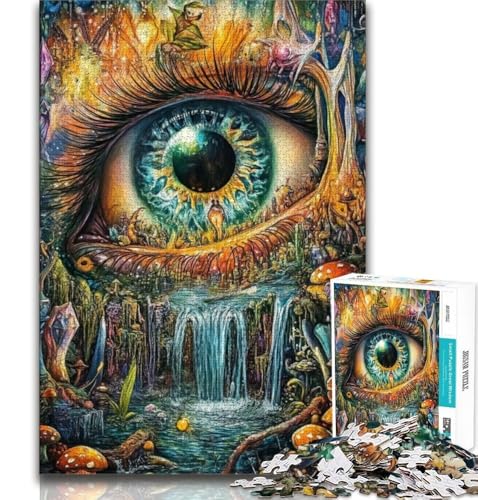 Puzzle für Erwachsene und Jugendliche, 1000 Teile, Auge des Berges, Spielzeug, Lernspiele, Stressabbau, Künstlersammlung, Bildende Kunst (38x26cm) von AADSAZA
