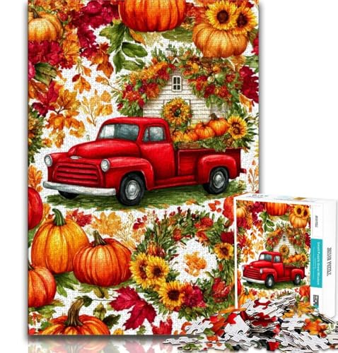 Puzzle für Erwachsene und Jugendliche, 1000 Teile, Halloween-Autos, Spielzeug, Lernspiele, Stressabbau, einzigartige Heimdekoration und Geschenke (38x26cm) von AADSAZA