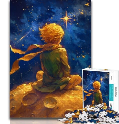 Puzzle für Erwachsene und Jugendliche, 1000 Teile, Nachthimmel, Der Kleine Prinz, pädagogisches Spielzeug zum Stressabbau, ganze Familie (75x50cm) von AADSAZA