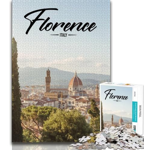 Puzzle für Erwachsene und Jugendliche, Puzzle Florenz, anspruchsvolles Spiel, ganze Familie (38x26cm) von AADSAZA