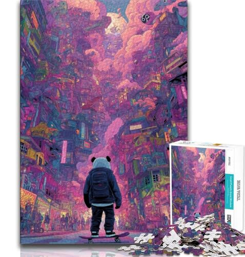 Puzzle für Erwachsene und Jugendliche, Puzzle Sonnenuntergangslandschaft, anspruchsvolles Spiel, ganze Familie (38x26cm) von AADSAZA