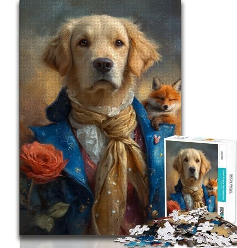 Puzzle für Teenager, 1000 Puzzles, Der Kleine Prinz, Hund, Lernspielzeug, Familienspiele, geeignet als Schreibtischdekoration (75x50cm) von AADSAZA