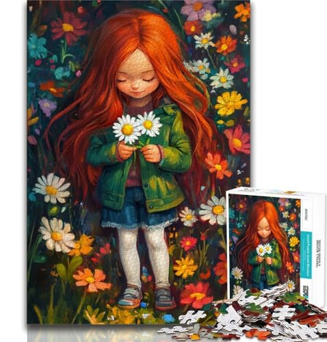 Puzzle für Teenager, 1000 Teile, Anime, kleines Mädchen, Lernspiele, Heimdekoration, Lernspiel für Geburtstag, Weihnachten (75x50cm) von AADSAZA