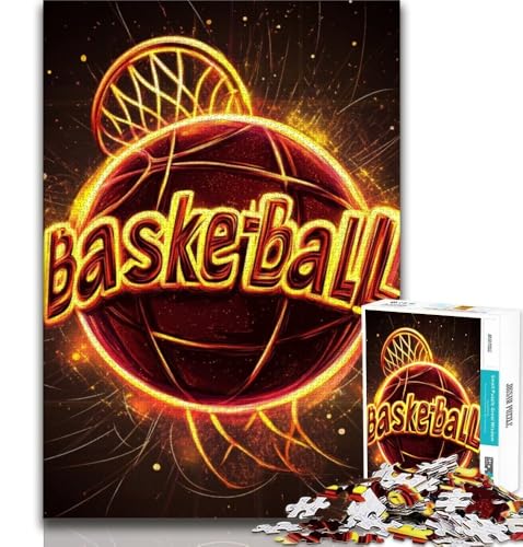 Puzzle für Teenager, 1000 Teile, Basketballsport, Lernspiele, Heimdekoration, Lernspiel für Geburtstag, Weihnachten (38x26cm) von AADSAZA