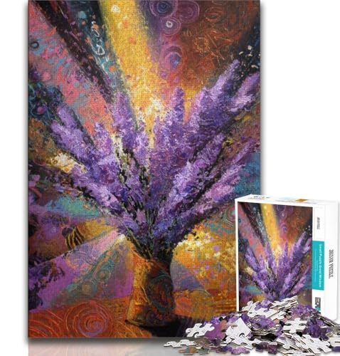 Puzzle für Teenager, 1000 Teile, Blumenmalerei, Lernspiele, Heimdekoration, Lernspiel für Geburtstag, Weihnachten (38x26cm) von AADSAZA