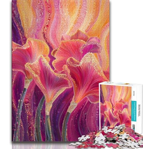 Puzzle für Teenager, 1000 Teile, Ölgemälde mit Narzissen, Stressabbau, Urlaub zu Hause, Zeit totschlagen, Liebe zwischen Paaren stärken (38x26cm) von AADSAZA