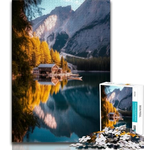 Puzzle für Teenager, 1000 Teile, Schöne Berge und Seen, Lernspiele, Heimdekoration, ganze Familie (75x50cm) von AADSAZA