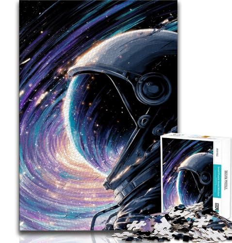 Puzzle für Teenager, 1000 Teile, Weltraumastronaut, Lernspiele, Heimdekoration, Lernspiel für Geburtstag, Weihnachten (75x50cm) von AADSAZA