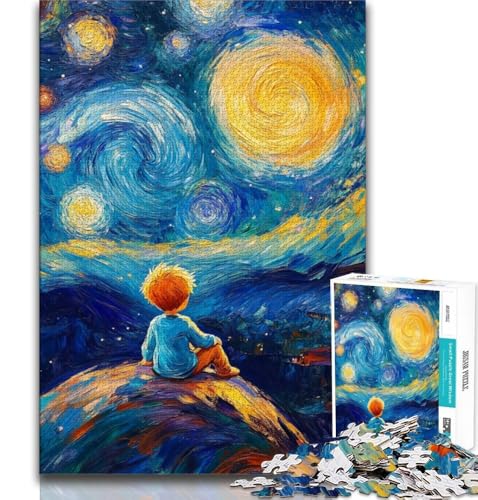 Puzzle für Teenager, 1000 Teile,Der kleine Prinz des Nachthimmels, Wunschliste zum Stressabbau und Zeitvertreib zu Hause mit dem Weihnachtsmann (75x50cm) von AADSAZA