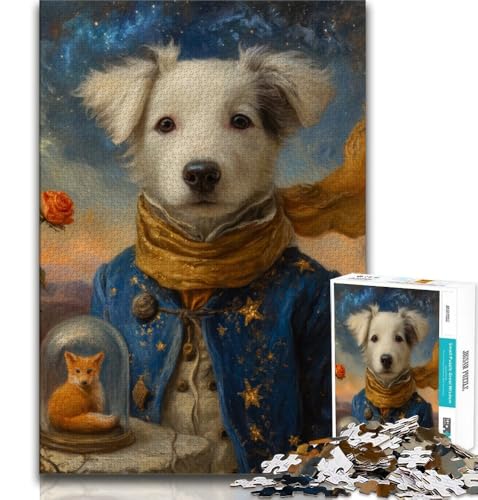 Puzzle für Teenager, 1000-teiliges Puzzle, der kleine Prinz und der Hund, lernpädagogisch wertvoll, ganze Familie (75x50cm) von AADSAZA
