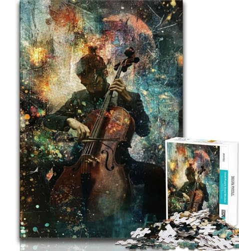 Puzzle für Teenager, 1000-teiliges Puzzle zum Thema Gitarre Spielen, anspruchsvolles Spiel und Lernspiel für die ganze Familie zum Geburtstag, Weihnachten (38x26cm) von AADSAZA