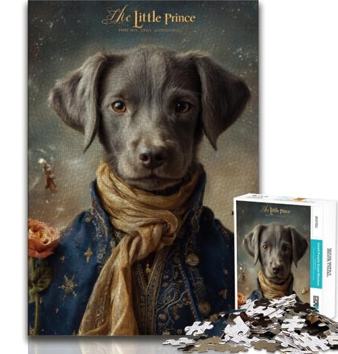 Puzzle für Teenager, 1000-teiliges PuzzleDer kleine Prinz und der Hund, anspruchsvolles Spiel und Lernspiel für die ganze Familie zum Geburtstag, Weihnachten (38x26cm) von AADSAZA