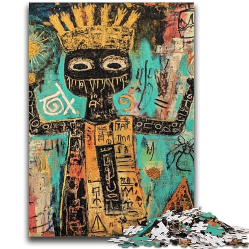 Puzzle im Basquiat-Stil für Erwachsene, 1000-teiliges Puzzle, Denkspiel, Wanddekoration, einzigartige Geburtstags (50x75cm) von AADSAZA