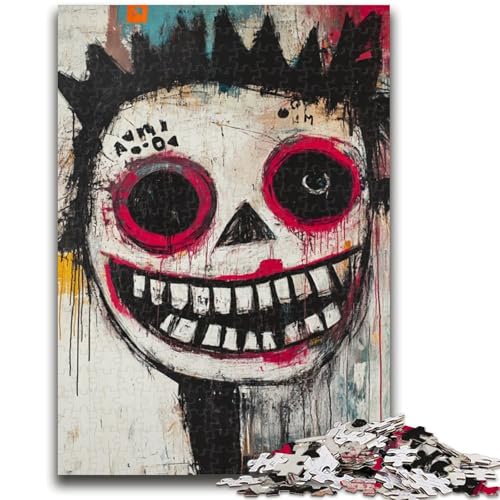 Puzzle im Basquiat-Stil für Erwachsene, 1000-teiliges Puzzle, Denkspiel, Wanddekoration, einzigartige Geburtstags (50x75cm) von AADSAZA