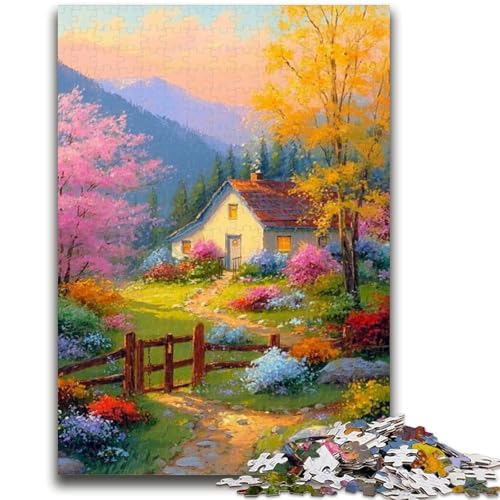 Puzzle im japanischen Stil für Erwachsene und Jugendliche, 1000 Teile, Familienspiel zum Stressabbau, schwierige Herausforderung, tolle Geschenke und Spielzeuge (50x75cm) von AADSAZA
