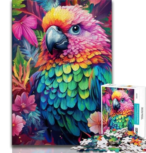 Puzzle mit 1000 Puzzles für Teenager mit Tieren, Vögeln und Papageien, Lernspiel, Herausforderung, Spielzeug, einzigartige Heimdekoration und Geschenke (38x26cm) von AADSAZA