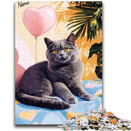 Puzzle mit 1000 Teilen für Erwachsene und Jugendliche, auf dem Sofa liegende Katze Hilft dem Gehirn, süchtig machendes Spielzeug zu trainieren und Geduld zu fördern Tolles Geschenk (38x26cm) von AADSAZA