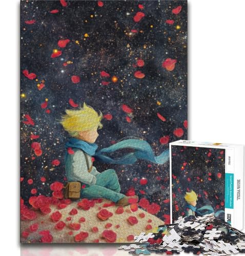 Puzzle mit 1000 Teilen für Erwachsene und Jugendliche,Der kleine Prinz, Stressabbau, Wunschliste zum Zeitvertreib zu Hause mit dem Weihnachtsmann (38x26cm) von AADSAZA