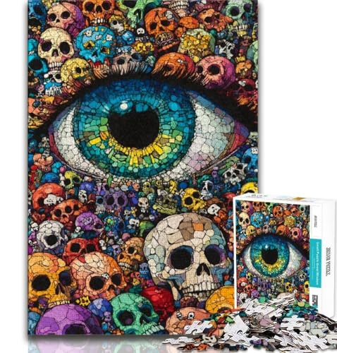 Puzzle mit 1000 Teilen für Teenager, Geschenke zum Ausmalen der Augen, hilft dem Gehirn, süchtig machendes Spielzeug zu trainieren, um Geduld zu fördern und das Gedächtnis zu verbessern (38x26cm) von AADSAZA
