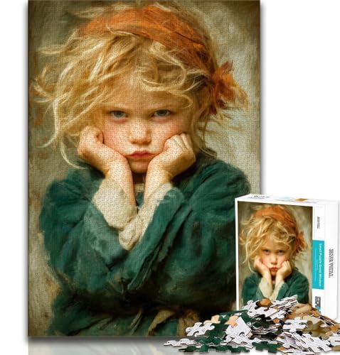 Puzzle mit 1000 Teilen für Teenager, wütender Kleiner Junge, anspruchsvolles Spiel und Lernspiel für die ganze Familie zum Geburtstag, Weihnachten (38x26cm) von AADSAZA