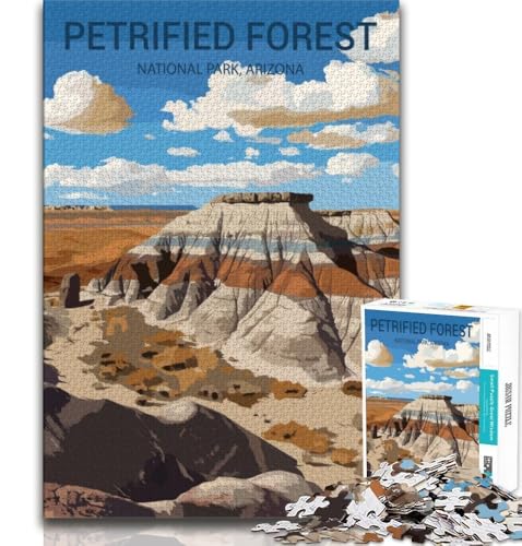 Puzzle mit 1000 Teilen für Teenager,Geschenke zum Thema Petrified Forest National Park,hilft dem Gehirn,süchtig machendes Spielzeug zu trainieren,um Geduld zu fördern und das Gedächtnis zu verbessern von AADSAZA