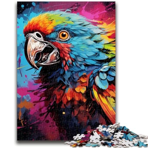 Puzzle mit 1000 Teilen für Teenager mit Tieren, Vögeln und Papageien, anspruchsvoll zu vervollständigen, Aber unterhaltsames und humorvolles Lernspiel zum Geburtstag (50x75cm) von AADSAZA