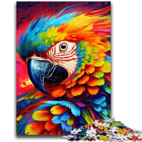 Puzzle mit 1000 Teilen für Teenager mit Tieren, Vögeln und Papageien, dekomprimierendes intellektuelles Lernspielzeug, tolle Geschenke und Spielzeuge (38x26cm) von AADSAZA