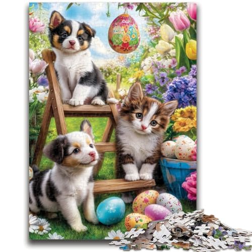Puzzle mit 1000 Teilen zum Zeichnen von Tieren, Geschenk für Teenager, Quizspiel, Wanddekoration, einzigartige Geburtstags (50x75cm) von AADSAZA