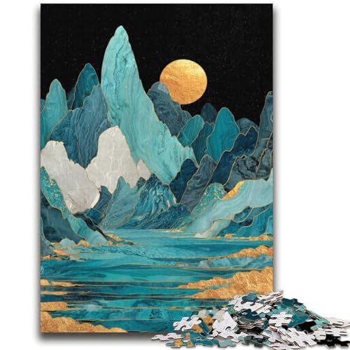 Puzzle mit Bergen im japanischen Stil für Teenager, 2000 Teile, Lernspiele, Heimdekoration, Geschenk für die ganze Familie (70x100cm) von AADSAZA