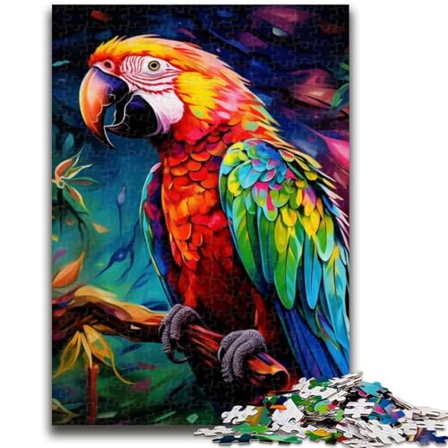 Puzzle mit Tieren, Vögeln und Papageien für Erwachsene und Jugendliche, 1000 Teile, hilft dem Gehirn beim Trainieren, süchtig machendes Spielzeug zur Förderung der Geduld, geeignet für Paare (50x75cm) von AADSAZA