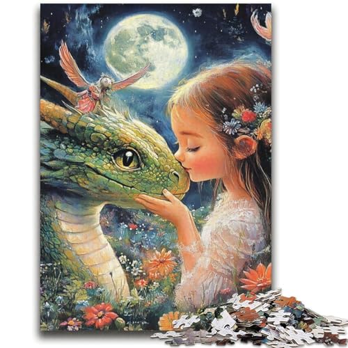 Puzzle mit fliegendem Drachen und kleinem Mädchen für Erwachsene, 2000 Puzzles, anspruchsvolles Spielgeschenk, ganze Familie (70x100cm) von AADSAZA