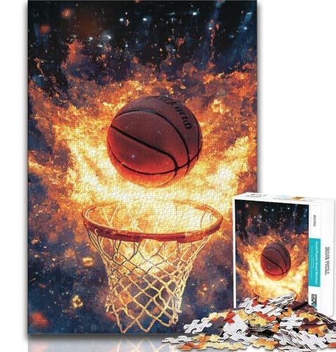 Puzzles für Erwachsene und Jugendliche, Basketballsport, anspruchsvolles Spiel und Lernspiel für die ganze Familie zum Geburtstag, Weihnachten (38x26cm) von AADSAZA
