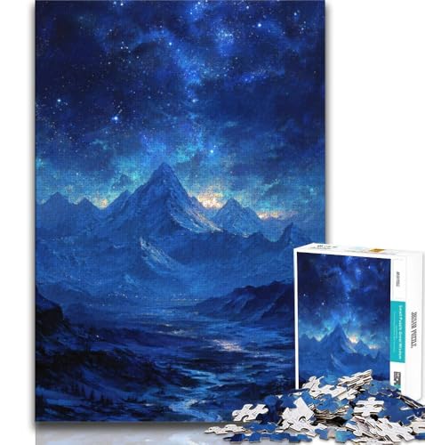 Puzzles für Erwachsene und Jugendliche, Berge und Flüsse, Landschaft, pädagogisches Familienspiel, Wanddekoration, einzigartige Geburtstags (38x26cm) von AADSAZA